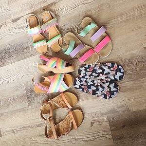 Bundle of girls sandals.